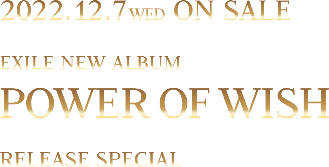 2022.12.7 WED ON SALE POWER OF WISH RELEASE SPECIAL